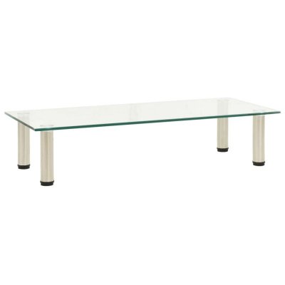 VIDAXL  meuble tv transparent 80x35x17 cm verre tremp&eacute; 322766