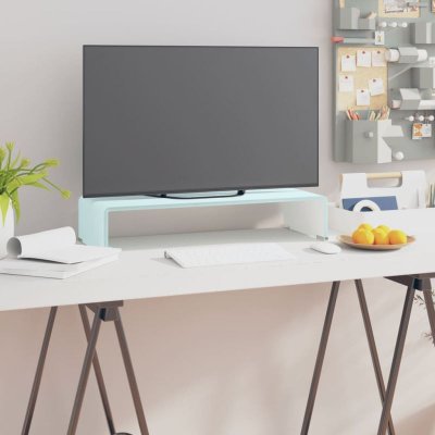 VIDAXL  meuble tvsupport pour moniteur 60x25x11 cm verre vert 244143