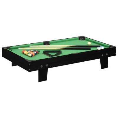 VIDAXL  mini table de billard 3 pieds 92x52x19 cm noir et vert 92500