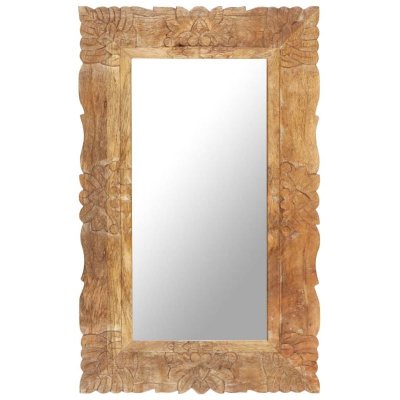 VIDAXL  miroir 80x50 cm bois de manguier massif 321636