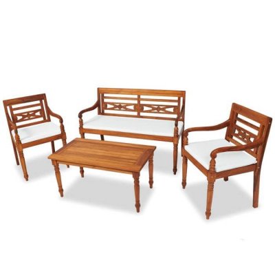 VIDAXL  mobilier de jardin batavia 7 pcs teck 43055