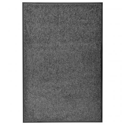 VIDAXL  - Paillasson lavable Anthracite 60x90 cm Anthracite