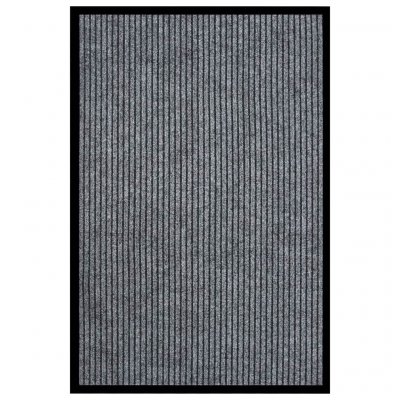 VIDAXL  - Paillasson ray&eacute; Gris 80x120 cm Gris