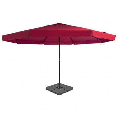 VIDAXL  Parasol Avec Base Portable Rouge