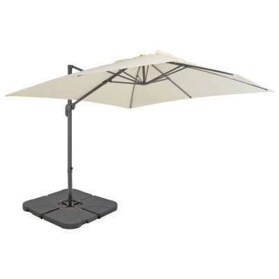 VIDAXL  parasol avec base portable sable 276343
