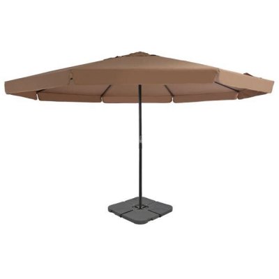 VIDAXL  parasol avec base portable taupe 276324