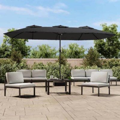 VIDAXL  Parasol de Jardin &agrave; LED - Anthracite