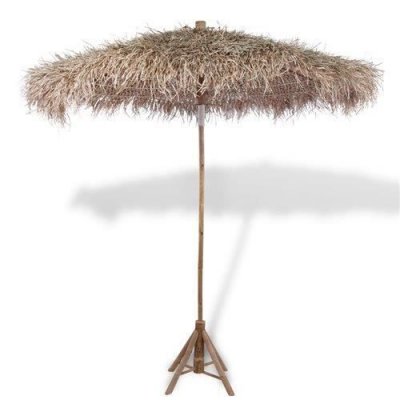 VIDAXL  Parasol En Bambou Avec Toit En Feuille De Bananier 270 Cm