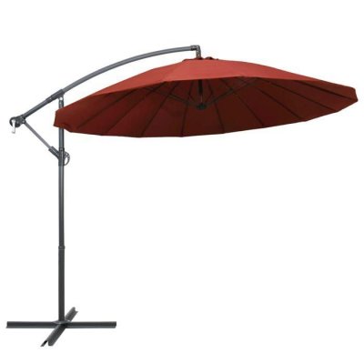 VIDAXL  Parasol Suspendu Terre Cuite 3 M M&acirc;t En Aluminium