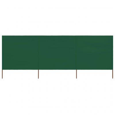 Vidaxl - Paravent 3 panneaux Tissu 400 x 80 cm Vert Vert