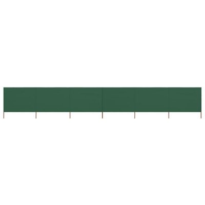 Vidaxl - Paravent 6 panneaux Tissu 800 x 120 cm Vert Vert