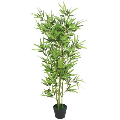 VIDAXL  plante artificielle avec pot bambou 120 cm vert 244456