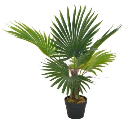 VIDAXL  plante artificielle avec pot palmier vert 70 cm 280192