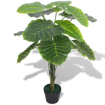 VIDAXL  - Plante artificielle avec pot Taro 85 cm Vert Green