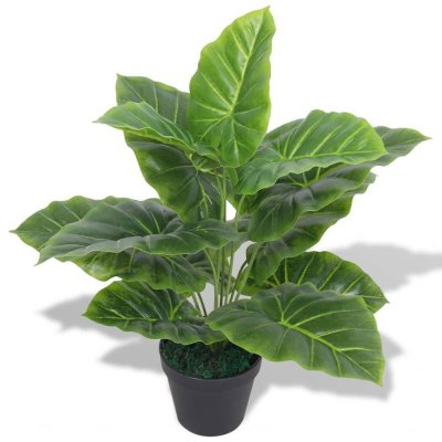 VIDAXL  - Plante Taro artificielle avec pot 45 cm Vert Vert