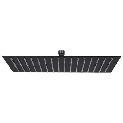 VIDAXL  - Pomme de douche pluie Inox 40x30 cm Rectangulaire Noir Noir