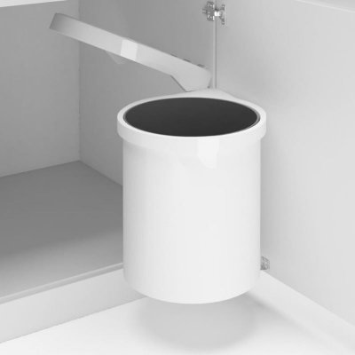 VIDAXL  - Poubelle int&eacute;gr&eacute;e de cuisine Plastique 12 l White