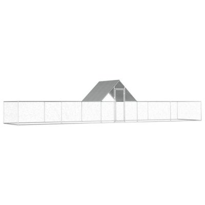 VIDAXL  - Poulailler 10 x 2 x 2 m Acier galvanis&eacute; n/a