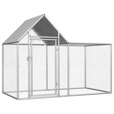 VIDAXL  - Poulailler 2 x 1 x 1,5 m Acier galvanis&eacute; n/a