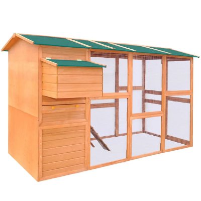 VIDAXL  - Poulailler 295 x 163 x 170 cm Bois Brun