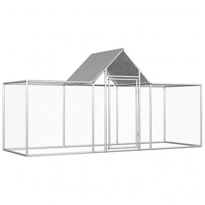VIDAXL  Poulailler 3 X 1 X 1,5 M Acier Galvanis&eacute;