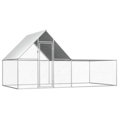 VIDAXL  - Poulailler 4 x 2 x 2 m Acier galvanis&eacute; n/a