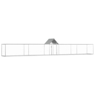 VIDAXL  - Poulailler 9 x 1 x 1,5 m Acier galvanis&eacute; n/a