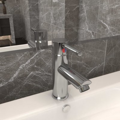 VIDAXL  Robinet de lavabo de salle de bain Argent&eacute; 130x176 mm 
