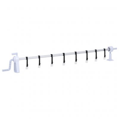 VIDAXL  rouleau de couverture de piscine avec base en plastique 93179