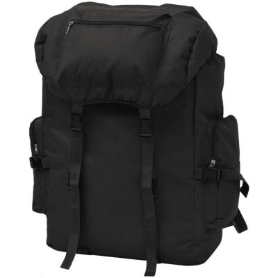 VIDAXL  sac a dos en style d armee 65 l noir