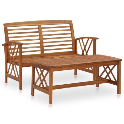 VIDAXL  salon de jardin 2 pcs bois d'acacia solide 310272