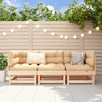 VIDAXL  Salon de jardin 3 pcs bois massif de pin 825415