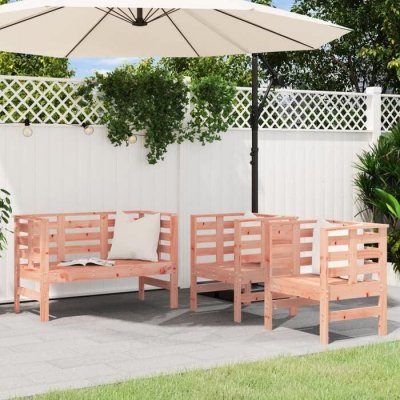 VIDAXL  salon de jardin 3 pcs bois massif douglas