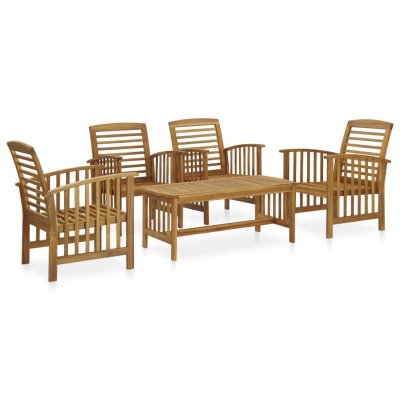 VIDAXL  salon de jardin 5 pcs bois d'acacia massif 3057974