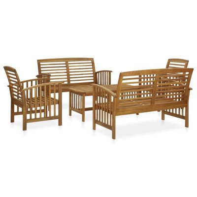VIDAXL  salon de jardin 5 pcs bois d'acacia solide 3057973