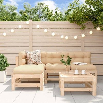 VIDAXL  Salon de jardin 5 pcs - Bois de pin