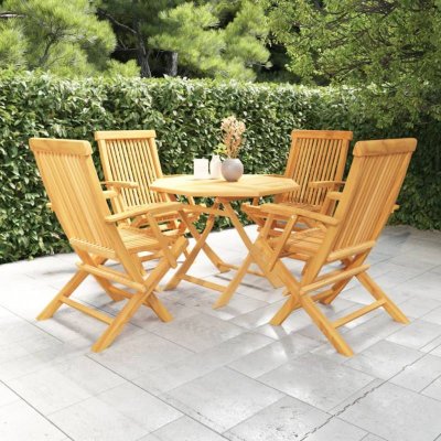 VIDAXL  - Salon de jardin 5 pcs Bois de teck massif n/a