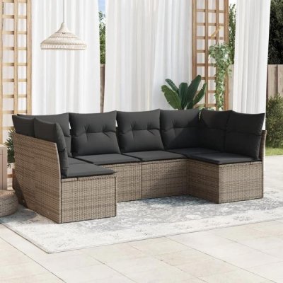 VIDAXL  Salon de jardin 6 pcs - Gris