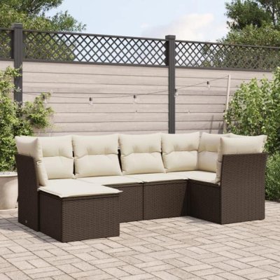 VIDAXL  Salon de jardin - 6 pcs - Marron