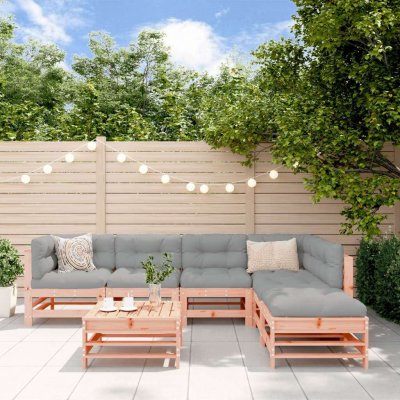 VIDAXL  salon de jardin 7 pcs bois massif douglas