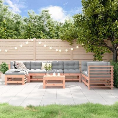 VIDAXL  salon de jardin 8 pcs bois massif douglas