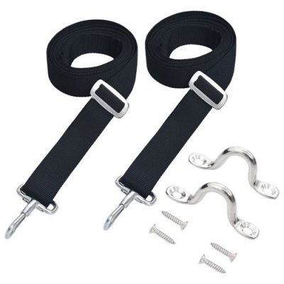VIDAXL  - Sangles de toit bimini 2 pcs Tissu et acier inoxydable