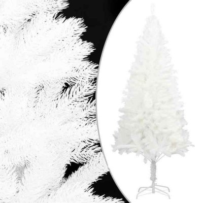 VidaXL Sapin de No&euml;l Artificiel avec Support Blanc 240 cm PE