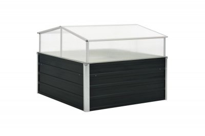 VIDAXL  - Serre Anthracite 100x100x77 cm Acier galvanis&eacute; Anthracite