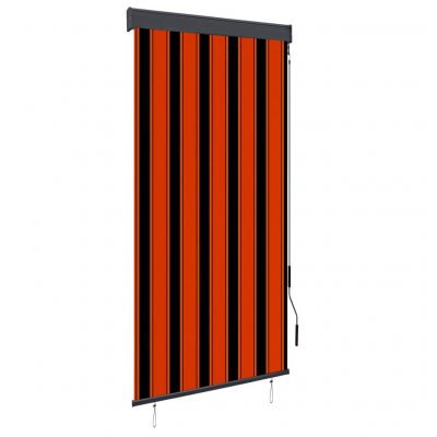 VIDAXL  Store Roulant d'ext&eacute;rieur 100x250 cm Orange et Marron