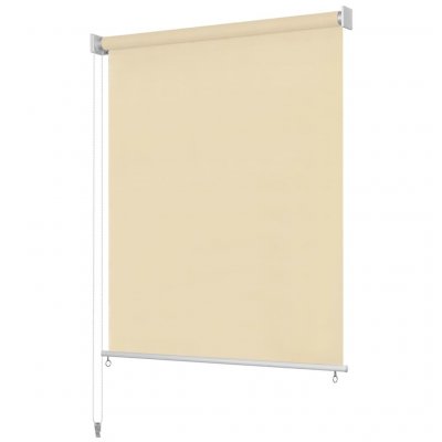  Vidaxl - Store roulant d'ext&eacute;rieur 220 x 140 cm Couleur cr&egrave;me Cream