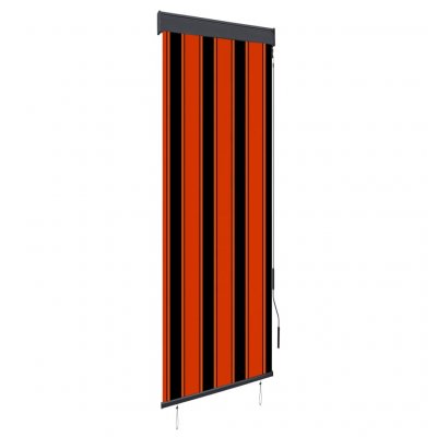 VIDAXL  Store Roulant d'ext&eacute;rieur 60x250 cm Orange et Marron