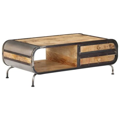 VIDAXL  - Table basse 100 x 50 x 35 cm Bois de manguier massif Marron
