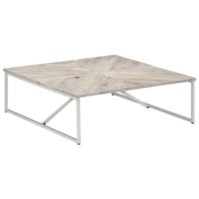 Vidaxl table basse 110x110x36 cm bois de manguier solide 247698