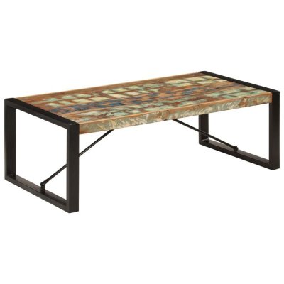 vidaXL Table basse 120x60x40 cm Bois de r&eacute;cup&eacute;ration solide 